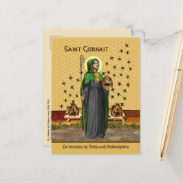 St. Gobnait of Ballyvourney (SAE 003) Postcard Vykort