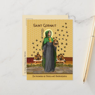 St. Gobnait of Ballyvourney (SAE 003) Postcard Vykort