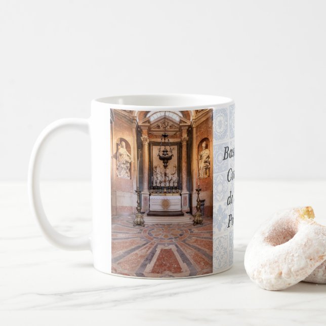 St Gregory och St Ambrose. Italienska barockiska s Kaffemugg (Med munk)