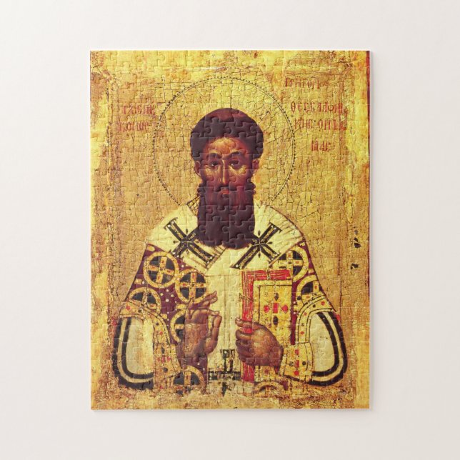 St. Gregory of Palamas Orthodox Christian Icon Pussel (Vertikal)