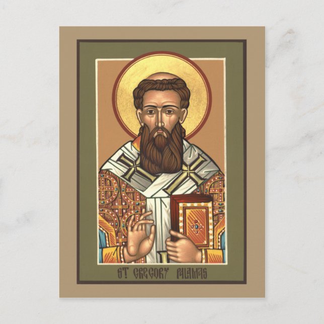 St. Gregory Palamas Prayer Card Vykort (Framsida)