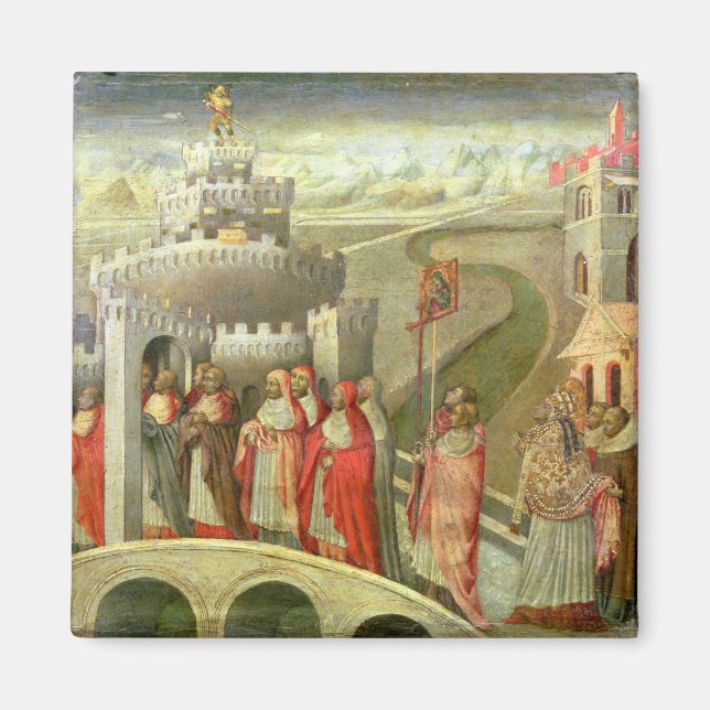 St. Gregory-processen till Castel St. Angelo Magnet (Framsidan)