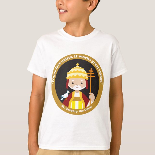 St. Gregory Underbaren T Shirt (Framsida)