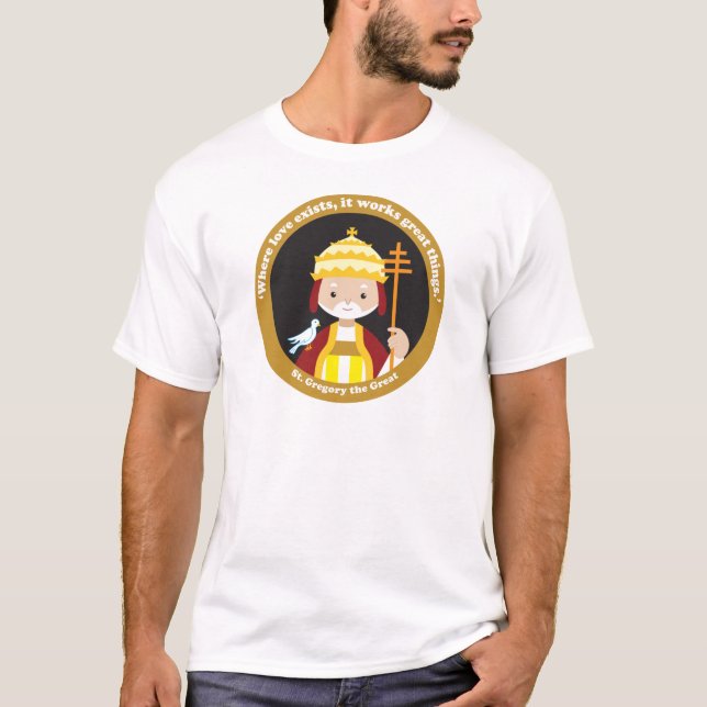 St. Gregory Underbaren T Shirt (Framsida)