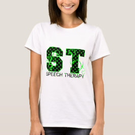 st grönt och svart polka dots tee shirt