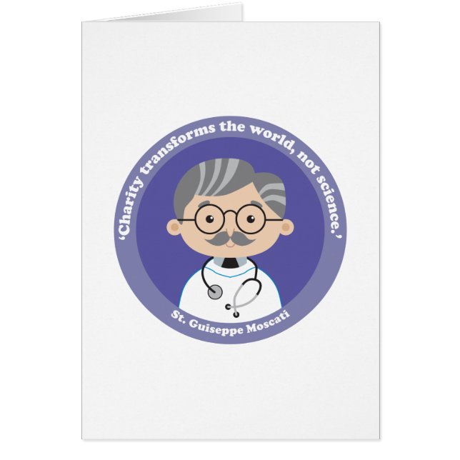 St. Guiseppe Moscati Hälsningskort (Framsidan)
