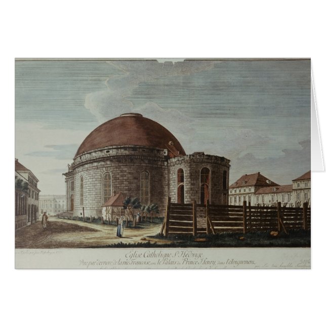 St. Hedwig, domkyrka, Berlin Hälsningskort (Framsidan Horizontal)