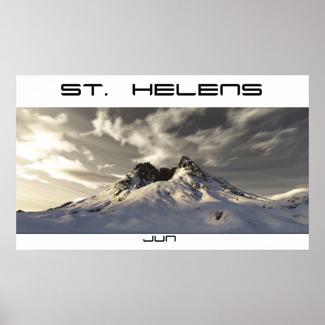 St. Helens Poster (Framsidan)