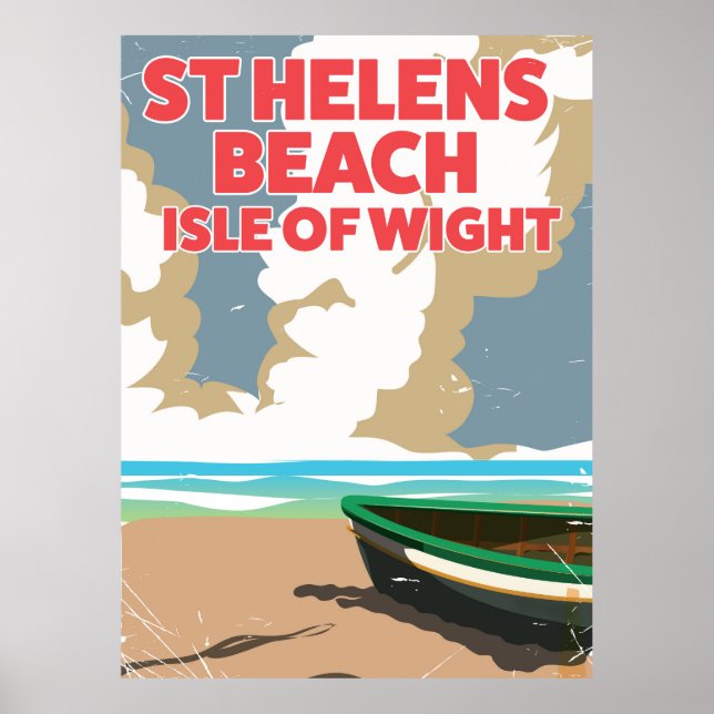 St helens-stranden poster (Framsidan)