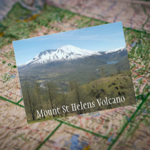 St Helens Volcanic Ligcape Travel Vykort