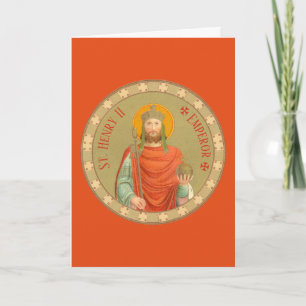 St. Henry II, Emperor (BBS 10) Blank Hälsning/Note Kort