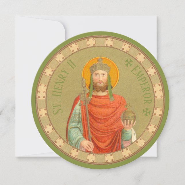 St. Henry II, Emperor (BBS 10) Circular Hälsning (Framsida)