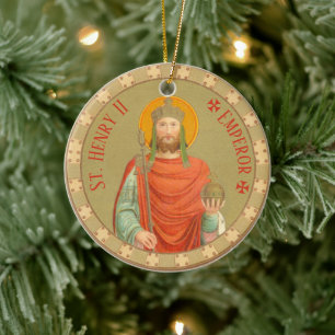 St. Henry II, Emperor (BBS 10) Julgransprydnad Keramik