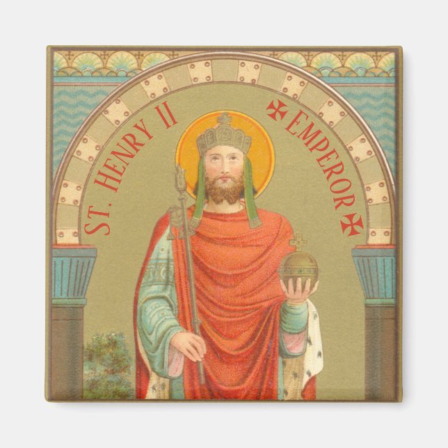 St. Henry II, Emperor (BBS 10) Square Magnet (Framsidan)