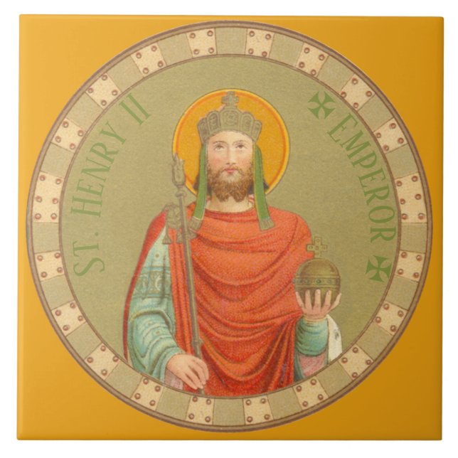 St. Henry II, Emperor (BBS 10; Stil 1) Kakelplatta (Framsidan)