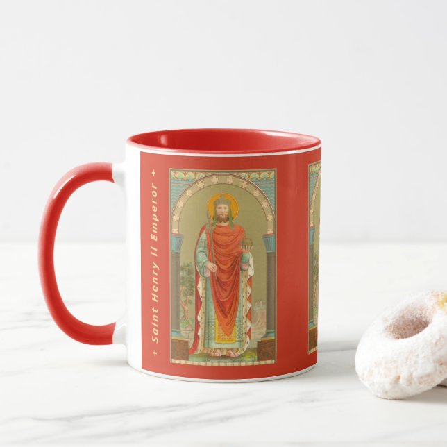 St. Henry II, Emperor (BBS 10; Stil 3) Mugg (Med munk)