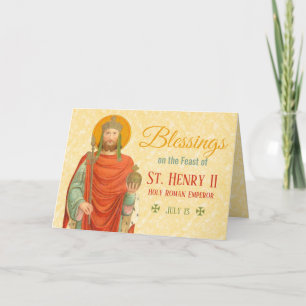 St. Henry II, kejsare (BBS 10), festdag Kort