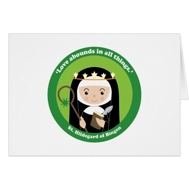 St. Hildegard Hälsningskort (Framsidan Horizontal)