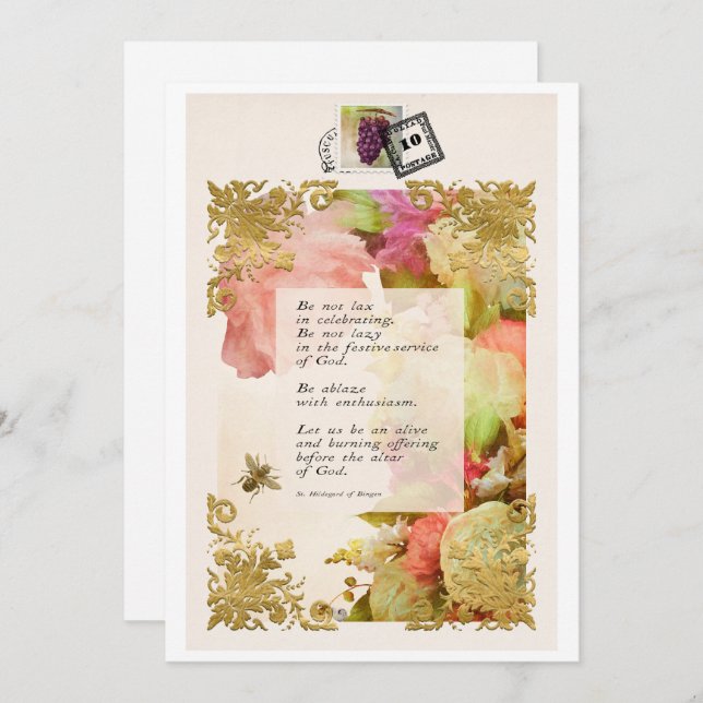 St. Hildegard i Bingen (Fram/baksida)