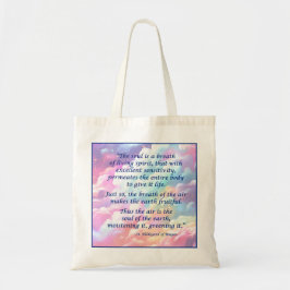 St. Hildegard of Bingen Quote Tote Bag Tygkasse