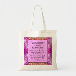St. Hildegard of Bingen Quote Tote Bag Tygkasse