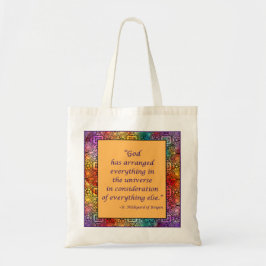 St. Hildegard of Bingen Quote Tote Tygkasse