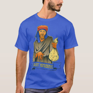 St Homobonus Patron Saint of Business People Tailo T Shirt