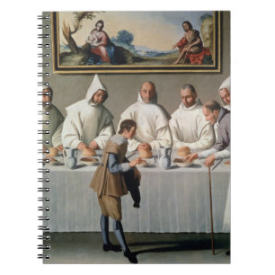 St. Hugh av Cluny (1024-1109) i refectoryen av Anteckningsbok