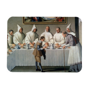 St. Hugh av Cluny (1024-1109) i refectoryen av Magnet