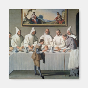 St. Hugh av Cluny (1024-1109) i refectoryen av Magnet