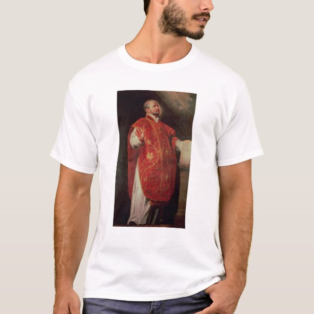 St Ignatius av den Loyola grundaren av jesuitsna Tee (Framsida)