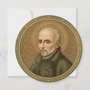St. Ignatius Loyola (BK 050) Blank Round Hälsning