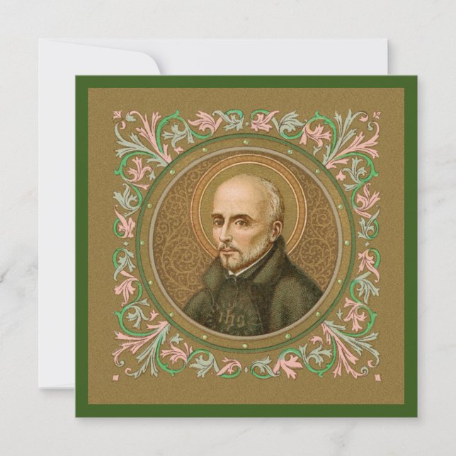 St. Ignatius Loyola (BK 050) Blank Square Hälsning (Framsida)