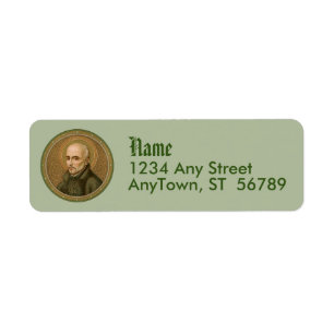 St. Ignatius Loyola (BK 050) (Stil 1) Returadress Etikett