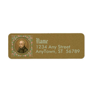 St. Ignatius Loyola (BK 050) (Stil 2) Returadress Etikett