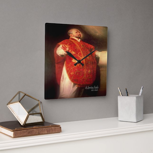 St Ignatius Loyola Fyrkantig Klocka (Kontor)
