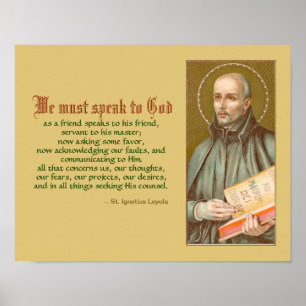 St. Ignatius Loyola (JM 27; citat) Poster