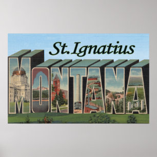 St Ignatius Montana Poster