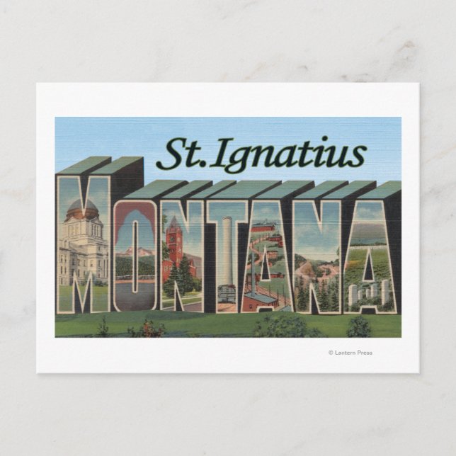 St. Ignatius, Montana Vykort (Framsida)