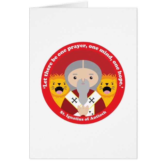 St. Ignatius of Antioch Hälsningskort (Framsidan)