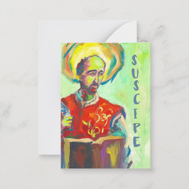 St. Ignatius of Loyola card Anteckningskort (Framsida)