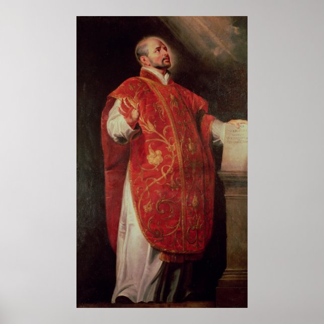 St Ignatius of Loyola Founder of the Jesuits Poster (Framsidan)