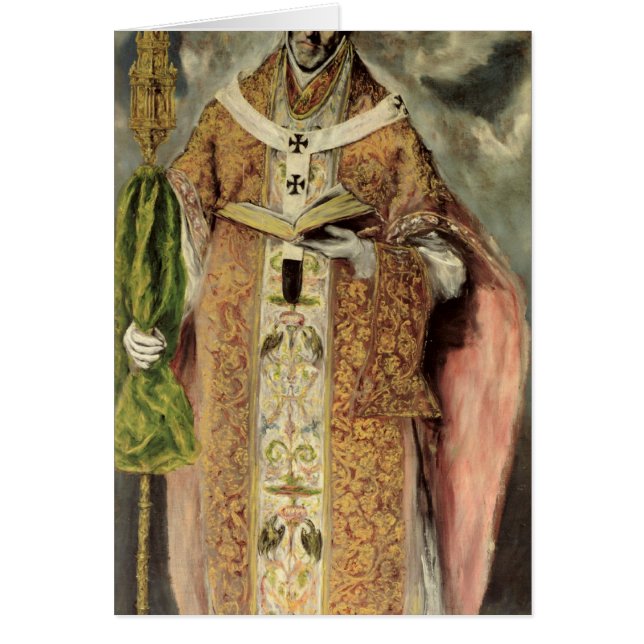 St. Ildefonso 1605-1610 Hälsningskort (Framsidan)
