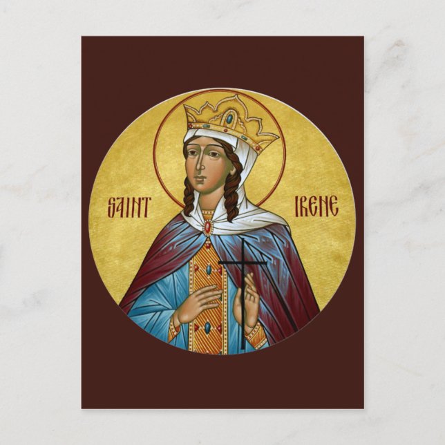St. Irene Prayer Card Vykort (Framsida)