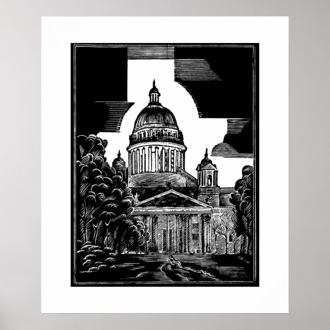 St Isaacs katedral ST PETERSBURG Poster (Framsidan)