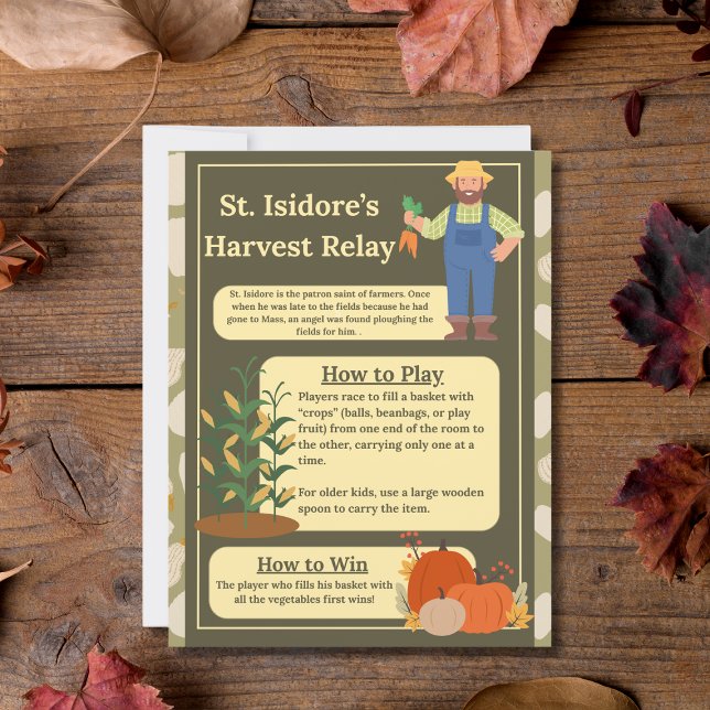St. Isidore Harvest Relay Saint Game Sign (Skapare uppladdad)