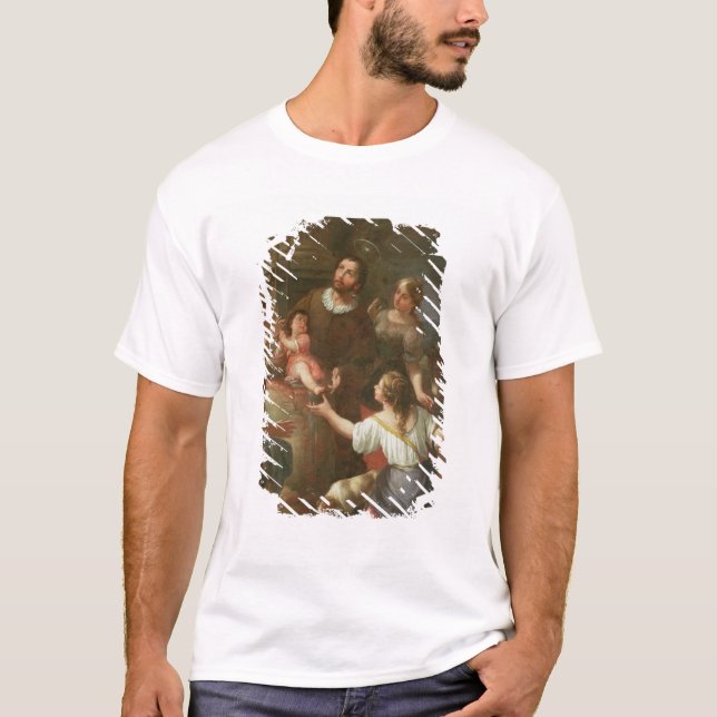 St. Isidore och mirakel på brunnen Tee Shirt (Framsida)