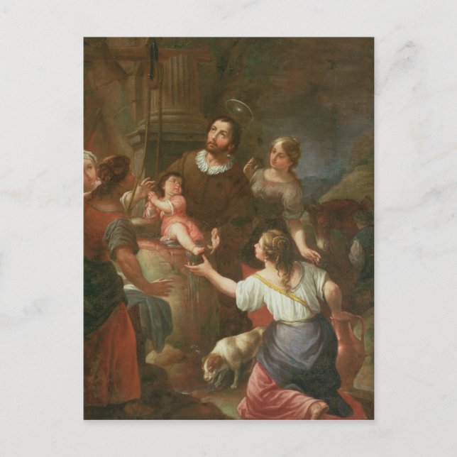 St. Isidore och mirakel på brunnen Vykort (Framsida)