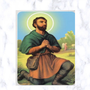 St. Isidore Prayer-kort Visitkort