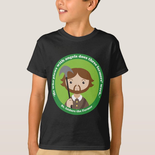 St. Isidore the Farmer T Shirt (Framsida)
